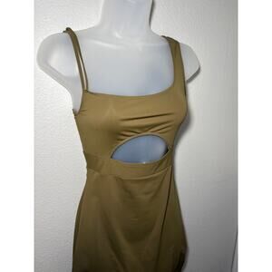 Poster Girl Olive Cut-Out Mini Dress